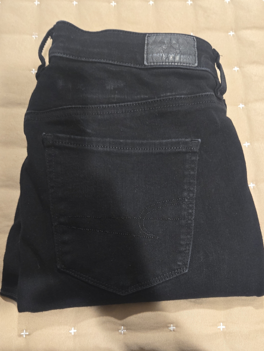 American Eagle Black High Rise Jeggings Size 8 Regular.